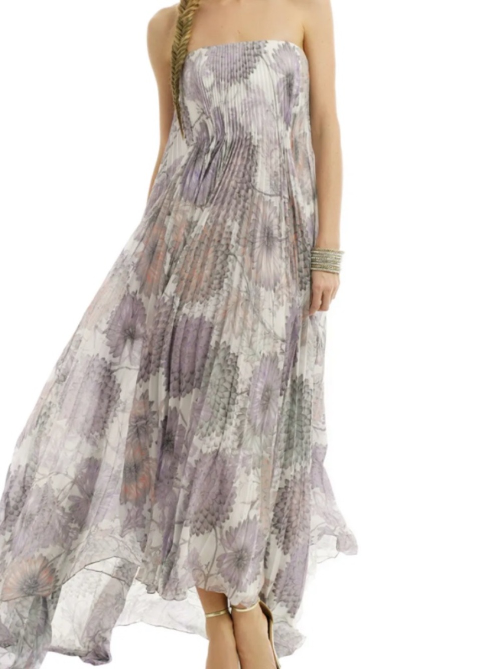 Badgley Mischka Heather Floral Printed Maxi